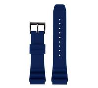 Bracelet de montre en silicone for homme, compatible avec la plongée CASIO Swordfish MDV-106 MDV-107 MTP-VD01D EFR-303, 22 mm, for Seiko(Blue black,22mm)