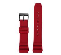 Bracelet de montre en silicone for homme, compatible avec la plongée CASIO Swordfish MDV-106 MDV-107 MTP-VD01D EFR-303, 22 mm, for Seiko(Red black,22mm)