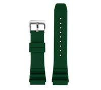 Bracelet de montre en silicone for homme, compatible avec la plongée CASIO Swordfish MDV-106 MDV-107 MTP-VD01D EFR-303, 22 mm, for Seiko(Green silver,20mm)