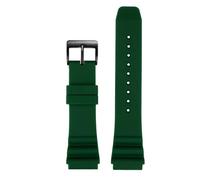 Bracelet de montre en silicone for homme, compatible avec la plongée CASIO Swordfish MDV-106 MDV-107 MTP-VD01D EFR-303, 22 mm, for Seiko(Green black,20mm)
