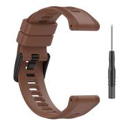 Bracelet de montre en silicone pour Garmin Forerunner 265/965 Brown