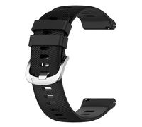 Bracelet de montre en silicone pour Garmin Forerunner 265S Black 18 mm