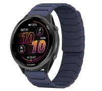 Bracelet de montre en silicone pour Garmin Forerunner 570 265 55 255 245 Music pour Vivoactive 6 5/Venu 3 2Plus, 20 mm 22 mm, bleu nuit, 22 mm