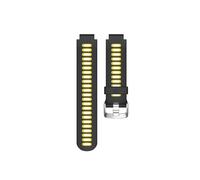 Bracelet de montre en Silicone pour Garmin Forerunner235/220/230/620/630/735 Black+Yellow