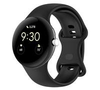 Bracelet de montre en silicone pour Google Pixel Watch 3 Black L