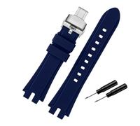 Bracelet de montre en silicone pour homme, boucle en acier inoxydable, pour Casio PROTREK PRW-6100Y PRW-3000 PRW-3100 PRW-6000Y/YT/FC-1(Blue steel Folding)