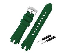 Bracelet de montre en silicone pour homme, boucle en acier inoxydable, pour Casio PROTREK PRW-6100Y PRW-3000 PRW-3100 PRW-6000Y/YT/FC-1(Green steel pin)