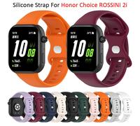 Bracelet de montre en Silicone pour Honor Choice ROSSINI 2i, accessoires de remplacement black