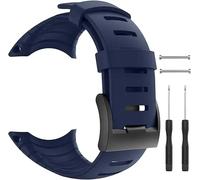 Bracelet de montre en Silicone pour Suunto Core, bracelet de remplacement pour le sport, accessoires de montre Correa black
