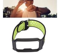 Bracelet de montre en silicone respirant de 20 mm pour montre intelligente OPPO FREE - Noir et Vert