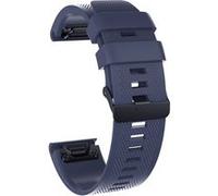 Bracelet de montre en silicone simple pour Garmin Fenix 5X / Fenix 5X Plus/ Fenix 3/ Fenix 3 HR - Bleu foncé