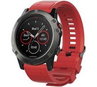 Bracelet de montre en silicone simple pour Garmin Fenix 5X / Fenix 5X Plus/ Fenix 3/ Fenix 3 HR - Rouge