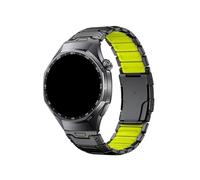 Bracelet de montre en titane 22mm,Compatible avec Huawei GT6 Pro 5 4 4Pro 46mm/Samsung Galaxy Watch46mm/Amazfit Balance 2(Black green,For Huawei Ultimate)