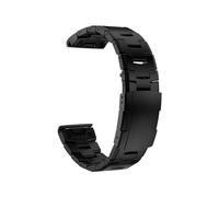 Bracelet de montre en titane compatible avec Garmin QuickFit 22 mm Forerunner 965 / Epix Gen 2 / MARQ/Quatix 6 7X D2 26 mm Bracelet en métal(Black,QuickFit 22mm)
