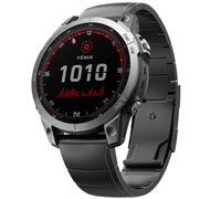 Bracelet de montre en titane pour Garmin Fenix 7X 6X Pro 5X Plus Black 26 mm