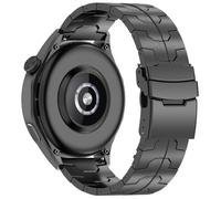 Bracelet de montre en titane pour montre connectée 22 mm Black Fermoir de sécurité