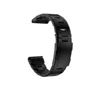 Bracelet de montre en titane QuickFit 26mm, adapté for Garmin Fenix 7X 7 6 6X Pro 5X Plus Mk2, Bracelet en métal 22mm Epix Gen 2 MARQ 955 D2 G1(Black,QuickFit 26mm)