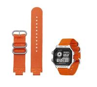 Bracelet de Montre en Toile 18mm adapté à la boîte CASIO AE1200 / 1300/1000 W-219 Bracelet de Montre en Nylon modifié Bracelet pour Hommes Bracelet Accessoire