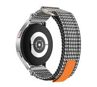Bracelet de montre en toile de 20 mm pour Samsung Galaxy Watch Active 1/2 Black+White