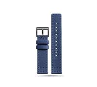 Bracelet De Montre En Toile De Nylon 18 Mm 20 Mm 22 Mm Adapté For Hamilton Khaki Field H70605731 H70605993 Seagull Adapté For Bracelet De Montre De Sport For Seiko(Blue-black,22mm)