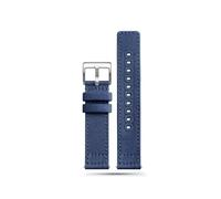 Bracelet De Montre En Toile De Nylon 18 Mm 20 Mm 22 Mm Adapté For Hamilton Khaki Field H70605731 H70605993 Seagull Adapté For Bracelet De Montre De Sport For Seiko(Blue-silver,18mm)