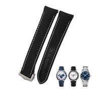 Bracelet de montre en toile de nylon haute densité avec extrémités incurvées pour Omega Seamaster 300 AT150 Speedmaster Longines 19 mm, 20 mm, 21 mm, 19mm Silver clasp