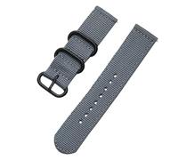 Bracelet de montre en toile for hommes, classique, à la mode, remplacement universel, confortable, Sport, en Nylon, avec boucle en acier inoxydable