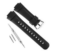 Bracelet de montre étanche en résine naturelle pour Casio G-Shock G2900, G2900F, G2900BT (boucle noir/argent)