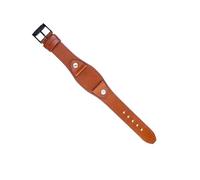 Bracelet de montre étendu tendance littéraire et artistique, s'adapte au Fossil, compatible avec Rolex Seiko Water Ghost Mido, bracelet en cuir 20 mm, 22(Black Gray,20mm)