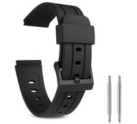 Bracelet de montre F91W compatible générique de remplacement pour les montres numériques Casio F91-W avec lot de broches à ressort F-91W Noir