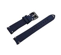 Bracelet De Montre For Cuir Souple 14 Mm, 16, 18, 20, 22, Style Vintage, Coutures Faites For La Main, Accessoires, Libération Rapide(Dark Blue,20mm)