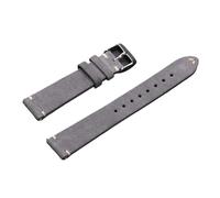Bracelet De Montre For Cuir Souple 14 Mm, 16, 18, 20, 22, Style Vintage, Coutures Faites For La Main, Accessoires, Libération Rapide(Dark Grey,14mm)