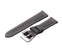 Bracelet De Montre For Cuir Vintage For Panerai, For Seiko, For Omega, Mat, Accessoires For Hommes, 20 Mm, 22, 24(Grey,24mm)