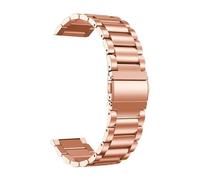 Bracelet De Montre For Métal Compatible For Garmin Vivoactive 3 4 5 Forerunner 245 645 158 55 165 745 965 255 256 Venu 2 SQ2 Music(SZ-Rose Gold,22mm width)