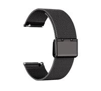 Bracelet De Montre For Métal Compatible For Garmin Vivoactive 3 4 5 Forerunner 245 645 158 55 165 745 965 255 256 Venu 2 SQ2 Music(Black,22mm width)