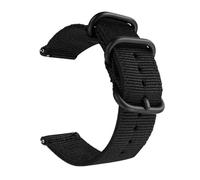 Bracelet De Montre For Nylon Compatible For Samsung Galaxy Watch 3, Bracelets Sport Compatibles For Amazfit GTR GTS For Huawei GT2, For Tissu(Black,22mm)