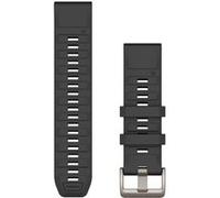 Garmin Bracelet de montre QuickFit® 22 – Silicone 22 mm Argenté/Graphite Mixte