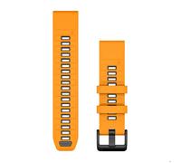 Bracelet de montre - Garmin - QuickFit® 22 - Cuir - Silicone - Mixte - Spark orange/graphite