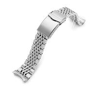 Bracelet de montre Goma Bor, 22 mm, compatible avec Orient Kamasu, 2 tons brossé et poli.