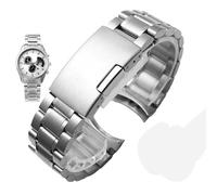 Bracelet de montre incurvé en acier inoxydable 18-24 mm for Casio EDIFICE EFV-540, 500/EFS-S510/EFB-650/EQB-501/EFR-303L/303D(Silver2,24mm)