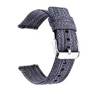 Bracelet de Montre Intelligente,Bracelets Remplacement,20mm-22mm Tissage Couleur Unie en Nylon Épais à Libération Rapide,Élégant, Respectueux la Peau, du(Blu,20mm)