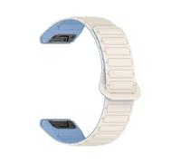 Bracelet de montre magnétique en silicone à ajustement rapide 20/22/26 mm for Garmin Fenix 8, 7X, 7, 7S, Fenix 5X, 5S Plus 3HR(WU,22mm)