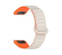 Bracelet de montre magnétique en silicone à ajustement rapide 20/22/26 mm for Garmin Fenix 8, 7X, 7, 7S, Fenix 5X, 5S Plus 3HR(StarO,26mm)