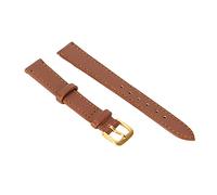 Bracelet de Montre Marron, Bracelet de Rechange Souple avec Boucle Polie, Accessoire de Bracelet de Montre à Boucle Ardillon Universelle Unisexe pour Horlogers, pour Hommes et Femmes(14mm Brown)