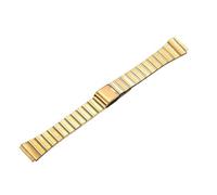 Bracelet de montre métallique de remplacement, Bracelet de montre en acier inoxydable for Casio F91W 18-20mm argent or(Gold,20mm)