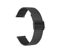 Bracelet de montre milanais en acier inoxydable, adapté for Garmin Vivomove HR/3/3S/Vivoactive 4/4S/3/Venu/Luxe/Style, bracelet de montre à dégagement rapide(Black,Vivomove)