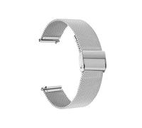 Bracelet de montre milanais en acier inoxydable, adapté for Garmin Vivomove HR/3/3S/Vivoactive 4/4S/3/Venu/Luxe/Style, bracelet de montre à dégagement rapide(Silver,Vivomove 3)
