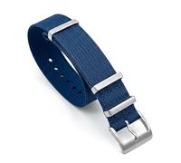 Bracelet de montre militaire côtelé en nylon | 20 mm et 22 mm | Noir, bleu, gris, rouge, orange, jaune, vert kaki | Tissu tissé strié | Bracelet coloré à double passage | Boucle et fixations en acier