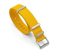 Bracelet de montre militaire côtelé en nylon | 20 mm et 22 mm | Noir, bleu, gris, rouge, orange, jaune, vert kaki | Tissu tissé strié | Bracelet coloré à double passage | Boucle et fixations en acier
