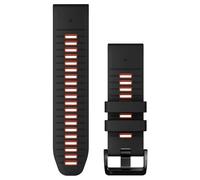 Garmin Quickfit® 26 Mm Silicone Strap Noir,Gris Black / Flame Red